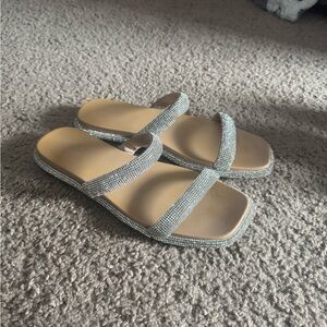 Elegant Silver Women's Sandals